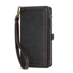 Capa de telefone portátil de couro PU para iPhone 6 6S 7 8 Plus X XS XR XSMax SE2020 11 12 13 14 Mini Pro ProMax, preto, para iPhone 14