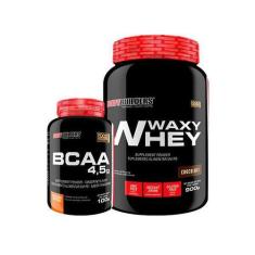 Kit Whey Protein Waxy Whey 900G Chocolate + Bcaa 100G - Bodybuilders