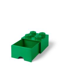 Caixa de armazenamento LEGO Brick Drawer 4 maçanetas 1 gaveta verde escuro
