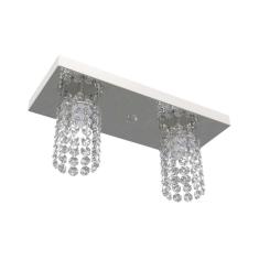 Plafon De Cristal  Retangular 30Cm Mesa Balcão