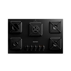 Cooktop a Gás Brastemp em Vidro Temperado com 05 Bocas Preto - BDS75AE
