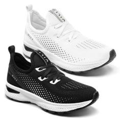 Combo 2 Pares Tênis Feminino Esportivo Vili para Academia Caminhada-Feminino