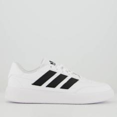 Tênis Adidas Courtblock Branco e Preto-Unissex