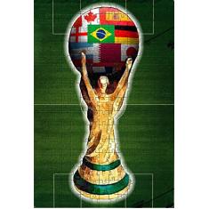 Quebra-cabeça Puzzle Taça da Copa do Mundo 2022 de 300 peças + Chaveiro