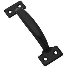 National Hardware V171 puxadores de 16,5 cm em preto