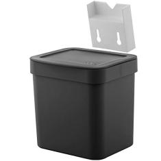 Lixeira Suspensa com Suporte para Fixação Trium Compacta OU Preto