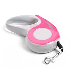 Coleira para cães, trelas retráteis para animais de estimação, trelas retráteis, durável, não é fácil de quebrar, trela de corda de nylon, botão de clique, trela para filhotes, concha de plástico e