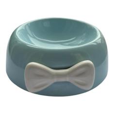 Comedouro Pote Cerâmica Laço 200ml Caes e Gatos Bella Naturale - Bella