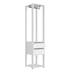Guarda Roupa Closet 02 Gavetas 183x40cm Branco Proddy Branco