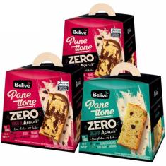 Kit Panetone (1 Frutas 2 Chocolate) Zero Açúcar Belive 420g