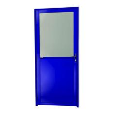 Porta Meia Lambril Meia Vidrão Super 25 Vidro Boreal 210cm X 90cm Brim