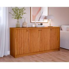 Buffet Aparador de Sala de Jantar 4 Portas Lia Marrom/Cinamomo - Cimol