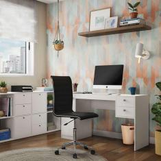 cadeira de escritório secretária giratória audrey preta