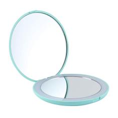 Espelho De Maquiagem Com Aumento De 10 Vezes Espelho De Vaidade Dobrável Espelho Cosmético Portátil Espelho De Maquilhagem Led 10x Espelho De Alumínio Bolso Luz De Maquiagem Viagem