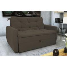 Sofá Cama Meg Suede Cappuccino B255 - Matrix