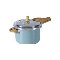 Panela de Pressão 20 cm 4,2 L Fundo de Indução Estrutura Alumínio Antiaderente Pro-Ceramic Premium Verde Linha Ceramic L