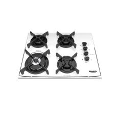 Cooktop Dako 4 Bocas Glass Turbo Cook com Mesa de Vidro e Tripla Chama Branco – Bivolt