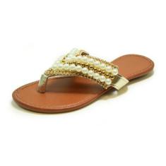 Rasteira Luiza Sobreira Pérola Dourado Mod. 4071, 36