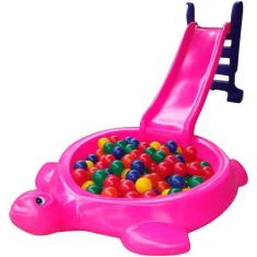 Escorregador médio 3 degraus diversas cores  tanque piscina jabuti inf