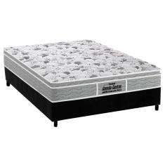 Cama Box Casal: Colchão Espuma D45 Probel -ep Guarda Costas Próextreme PlusBase Suede Black(138x188)