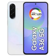 Smartphone Samsung Galaxy A36 5G 256GB 8GB RAM Câmera Tripla Traseira de até 50MP Selfie 12MP Tela 6.7" -Branco