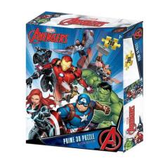 Quebra-Cabeça 3D Os Vingadores Zipper Box 200 Peças Multilaser - BR131