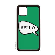 Capa para Apple Mini Mobile Case Case Case para Apple Mini Mobile Chat Happy Greetings Hello para iPhone 12 Pro Max