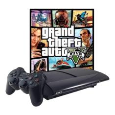 Sony Playstation 3 Super Slim 500gb Grand Theft Auto V Cor  Charcoal Black PlayStation 3
