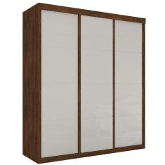 Roupeiro Casal Três Portas Correr Veneza Malbec Off White