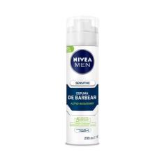 Espuma de Barbear Nivea Men Sensitive Ultra Glide 200ml, 1, 200ml