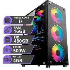PC Gamer MRP Informática Processador Intel Core I7 3.4ghz SSD 480gb Me