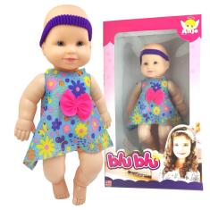 Boneca Blu Blu Bebê Bonequinha Vinil  Plástico Roupa Tecido Anjo Brinquedos