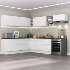 Armário De Cozinha Completa De Canto Mp2103.891 Branco