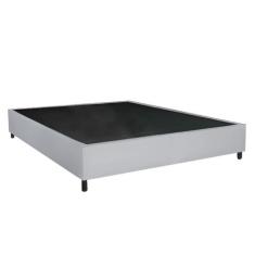 Base para Cama Box Viúva 128x188x40cm MS - Matriz do Sono, Suede Cinza