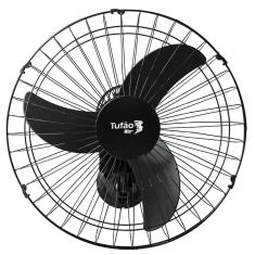 Ventilador De Parede 50cm Bivolt Preto Tufão Loren Sid