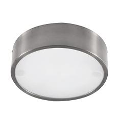 Plafon Redondo De Alumínio Escovado 25cm Pantoja & Carmona