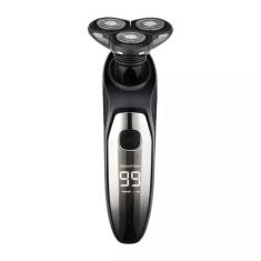 Barbeador elétrico lelong le-5209 c/ 3 lâminas inteligentes ipx7 com v