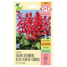 Sementes Salvia Splendens Alta (Flor-De-Cardeal) Isla