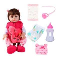 Boneca Bebê Reborn Realista Girafinha com Acessórios Baby Star
