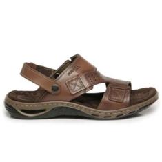 SANDÁLIA PEGADA MASCULINA EM COURO-Masculino