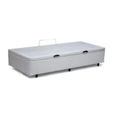 Cama Box Baú Solteiro Mja Móveis Sintético Branca - 39x78x188 - MJA MO