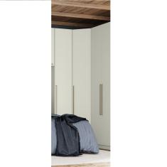 Guarda Roupa Canto Oblíquo Modulado 01 Porta Predileto Henn Areia Hp