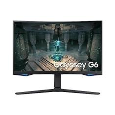 Monitor Gamer Curvo Samsung Odyssey 27" WQHD, 240Hz, 1ms,Plataforma Tizen™, HDMI, Display Port, USB,com alto falante, Bluetooth, Freesync Premium Pro, com ajuste de altura, preto, série G6