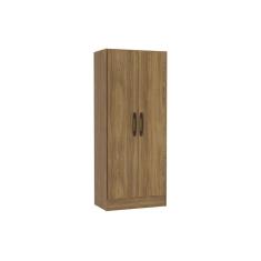Guarda Roupa Casal Multiuso 2 Portas N409 Nogueira