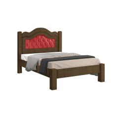 cama de casal adulto  estrado e pes reforçado Ligia ipê