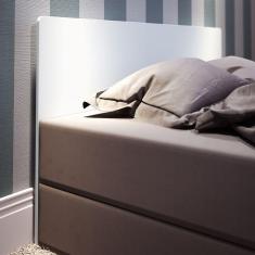 Cabeceira Reta Para Box Casal 1217 Branca