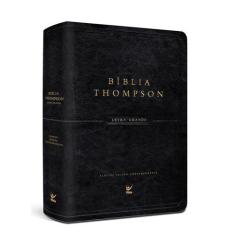 Bíblia Thompson Aec Letra Grande  Capa Luxo Pu Preto - Vida