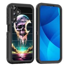 smauncucn Capa para Galaxy A15 5G, proteção contra quedas de corpo inteiro à prova de choque à prova de poeira resistente 3 camadas militar resistente durável capa para Samsung Galaxy A15 5G 6,5
