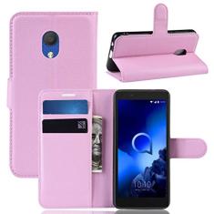 Capa Alcatel 1C 2019, capa flip carteira de couro PU Manyip para Alcatel 1C 2019, capa de proteção de telefone estilo empresarial, capa com [compartimentos para dinheiro e cartão]