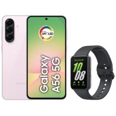 Smartphone Samsung Galaxy A56 128GB 5G 8GB RAM - Rosa + Smartband Sams